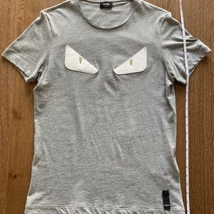 Fendi Bag Bugs T-shirt in black cotton